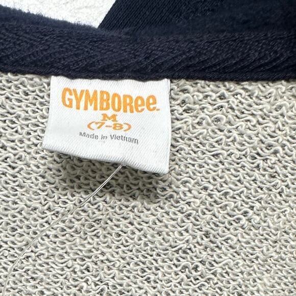 Gymboree Boys‎ Jacket Size M (7-8) Full Zip Hooded Dinosaur Navy Blue/ Gray NWT - Picture 4 of 7